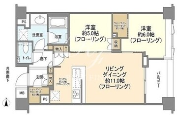 ザ・パークハウス市谷加賀町レジデンス 304 間取り図