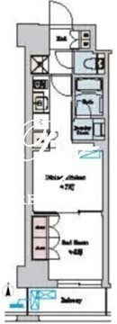 ブリリアイスト池尻大橋 721 間取り図