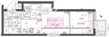 ズーム西早稲田 405 間取り図