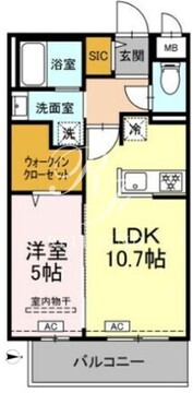 ロイジェントパークス西馬込 504 間取り図