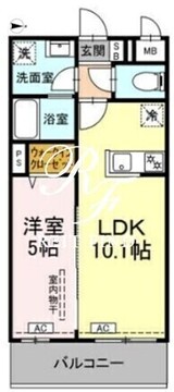 ロイジェントパークス西馬込 307 間取り図