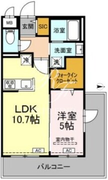 ロイジェントパークス西馬込 301 間取り図