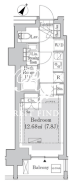 リブクオーレ神保町 407 間取り図