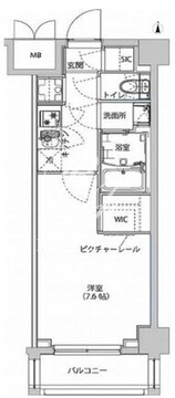 ハーモニーレジデンス東京イーストサイド 211 間取り図