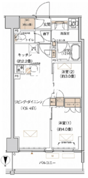 プライムネクサス大森北 229 間取り図