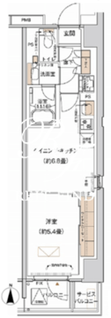 プライムネクサス大森北 601 間取り図