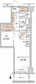 プライムネクサス大森北 617 間取り図