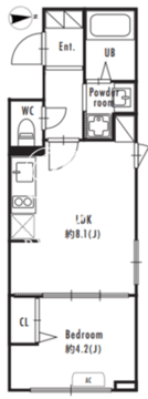 グランパセオ大塚 206 間取り図