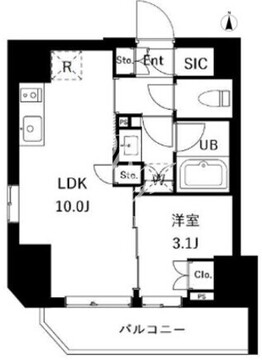 ES-Grande御徒町 201 間取り図