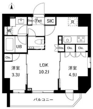 ES-Grande御徒町 202 間取り図