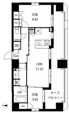 ES-Grande御徒町 1201 間取り図