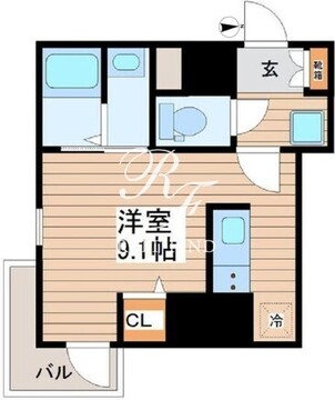 ティアラグレイス両国タワー 604 間取り図