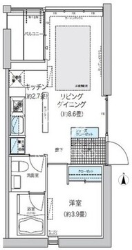 ガーデニエール砧ウエスト 243 間取り図