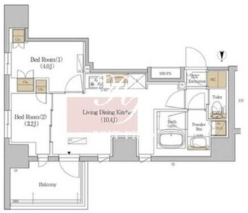 アーバネックス錦糸町ノース 1201 間取り図