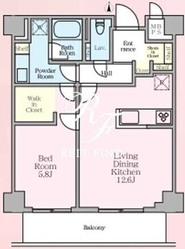 ソライエアイルときわ台 403 間取り図