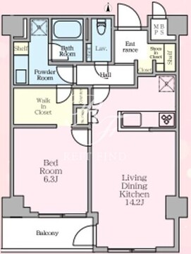 ソライエアイルときわ台 302 間取り図