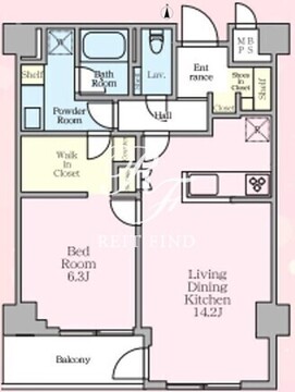 ソライエアイルときわ台 402 間取り図