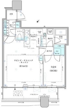 パークタワー勝どき S-3623 間取り図