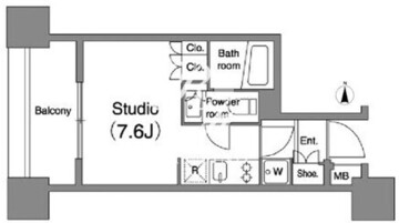 プライマル笹塚 503 間取り図