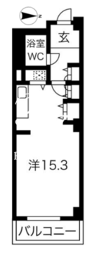 アクティ目黒駅前 1-304 間取り図