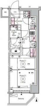 シーフォルム入谷2 203 間取り図