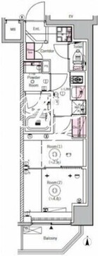 シーフォルム入谷2 503 間取り図