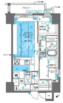 ズーム神田 1201 間取り図