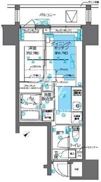 ズーム神田 703 間取り図