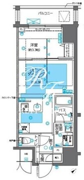 ズーム神田 604 間取り図