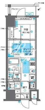 ズーム神田 502 間取り図