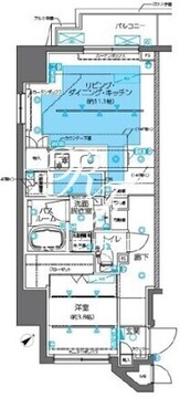 ズーム神田 1304 間取り図