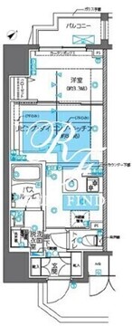 ズーム神田 203 間取り図