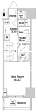 コンフォリア門前仲町 1111 間取り図