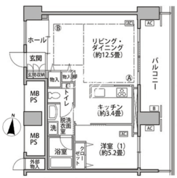 東雲キャナルコートCODAN 17-808 間取り図