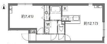 ルオーレ上北沢駅前 404 間取り図