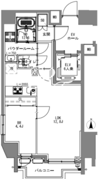 エスレジデンス新宿若松町 602 間取り図