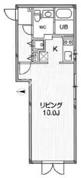 ルクレ東新宿 302 間取り図