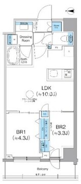 クレヴィアリグゼ西馬込 105 間取り図