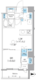 クレヴィアリグゼ西馬込 410 間取り図