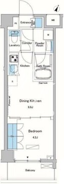 ルフォンプログレ中野富士見町 208 間取り図