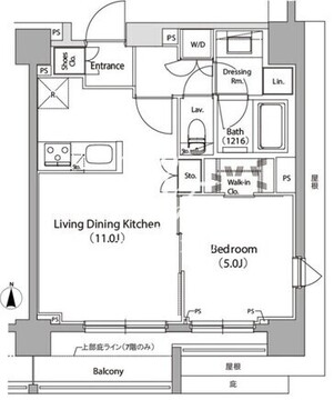 イプセ蒲田3 701 間取り図