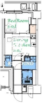 スプランディッド大島 703 間取り図