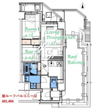 スプランディッド大島 601 間取り図