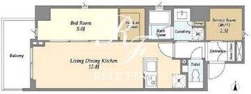 ラティエラ四谷 307 間取り図