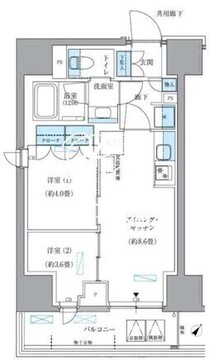 パークアクシス東日本橋 1201 間取り図