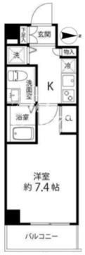 蓮根レジデンス 208 間取り図