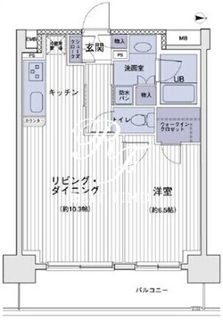 エスティメゾン大島 1109 間取り図