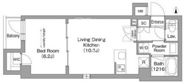 コンフォリア南品川 204 間取り図