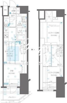 ズーム新宿御苑前 1403 間取り図