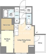 スタンズ勝どき 201 間取り図